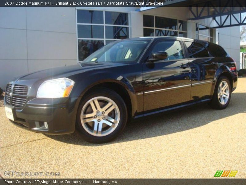 Brilliant Black Crystal Pearl / Dark Slate Gray/Light Graystone 2007 Dodge Magnum R/T