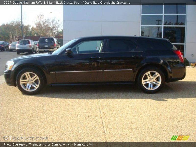 Brilliant Black Crystal Pearl / Dark Slate Gray/Light Graystone 2007 Dodge Magnum R/T