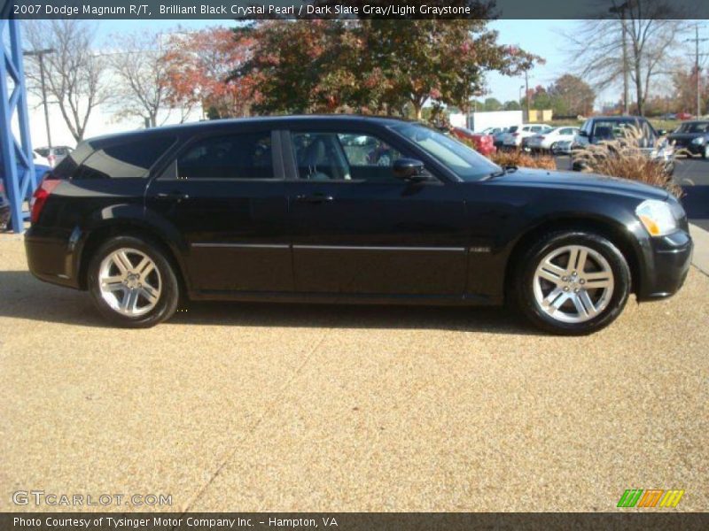 Brilliant Black Crystal Pearl / Dark Slate Gray/Light Graystone 2007 Dodge Magnum R/T