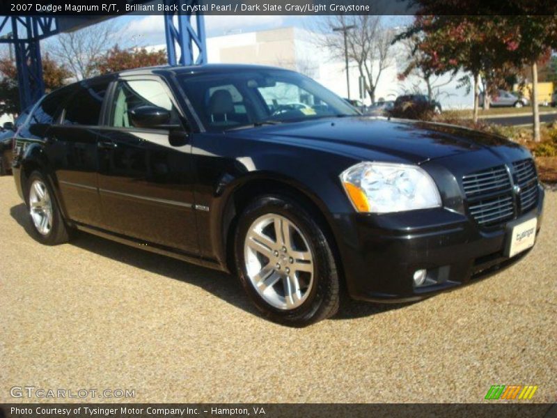Brilliant Black Crystal Pearl / Dark Slate Gray/Light Graystone 2007 Dodge Magnum R/T