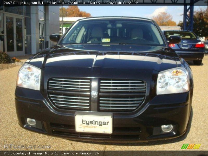 Brilliant Black Crystal Pearl / Dark Slate Gray/Light Graystone 2007 Dodge Magnum R/T
