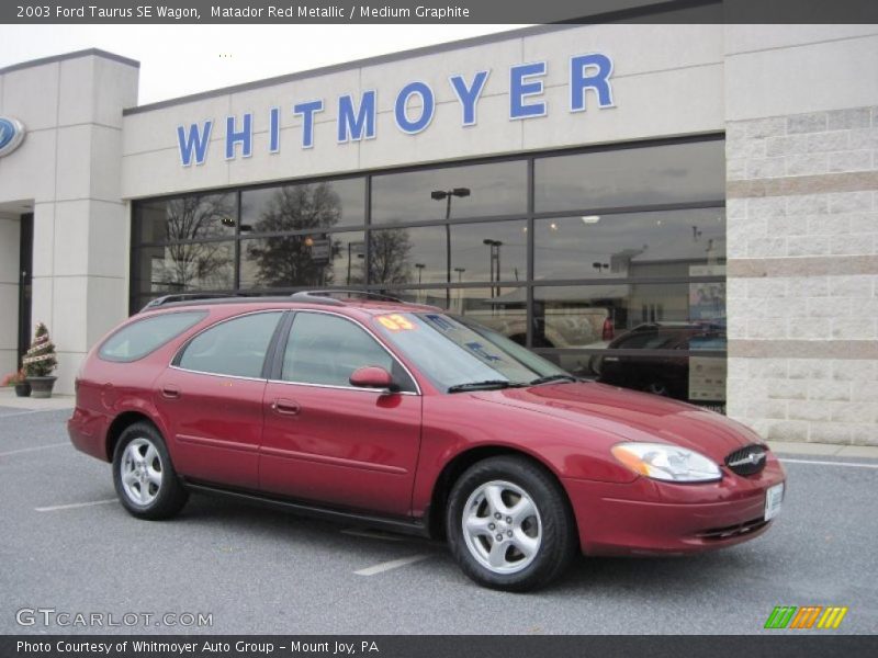 Matador Red Metallic / Medium Graphite 2003 Ford Taurus SE Wagon