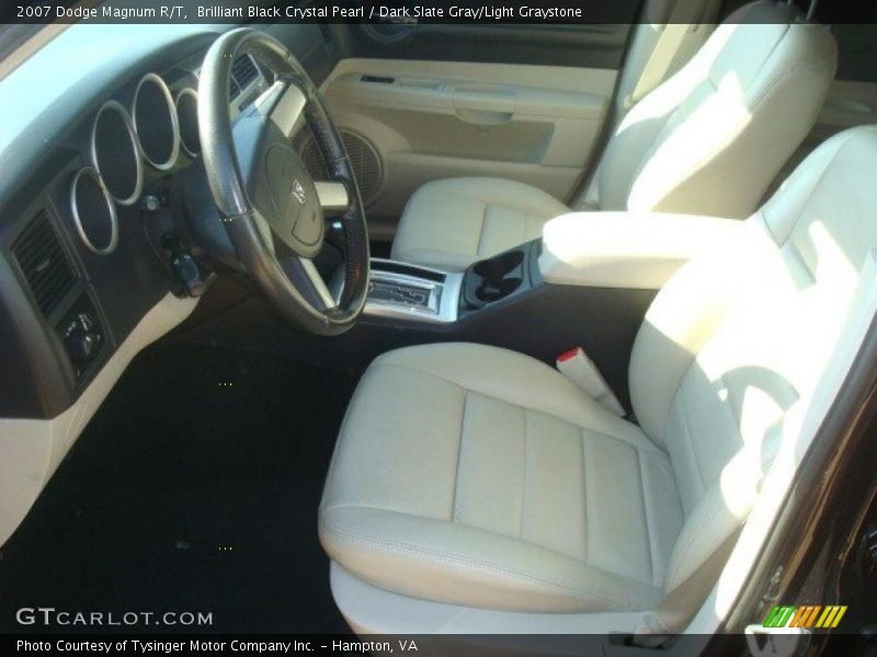Brilliant Black Crystal Pearl / Dark Slate Gray/Light Graystone 2007 Dodge Magnum R/T