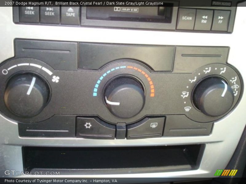 Brilliant Black Crystal Pearl / Dark Slate Gray/Light Graystone 2007 Dodge Magnum R/T