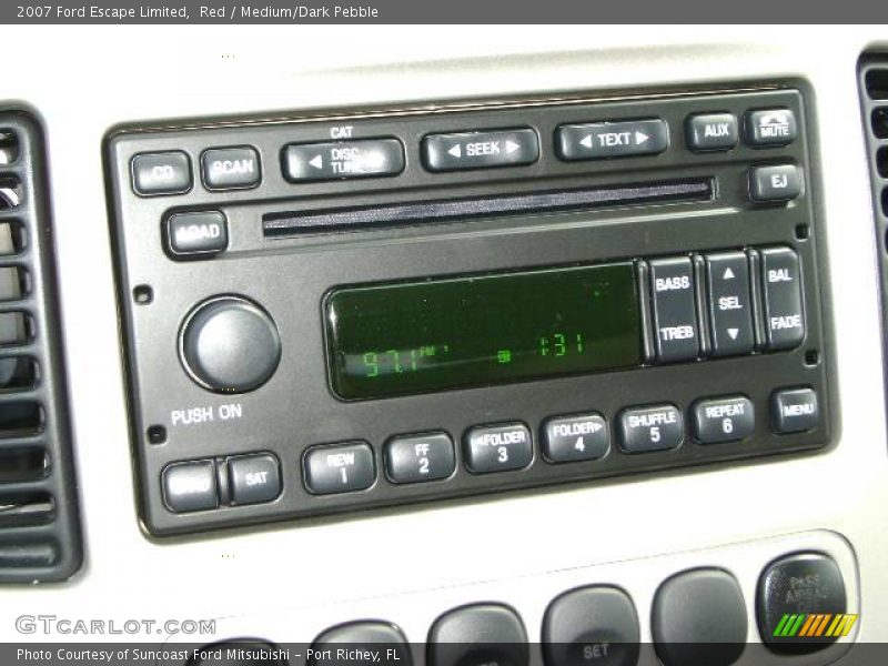 Red / Medium/Dark Pebble 2007 Ford Escape Limited