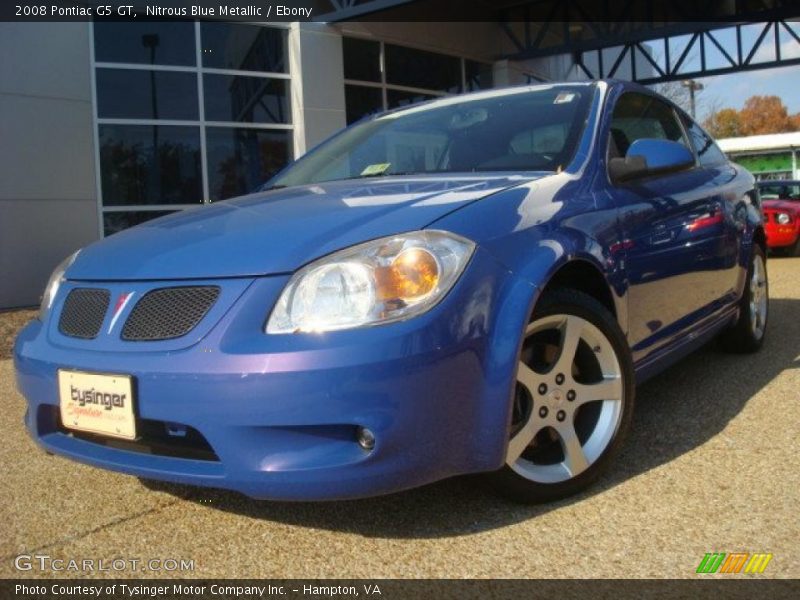 Nitrous Blue Metallic / Ebony 2008 Pontiac G5 GT