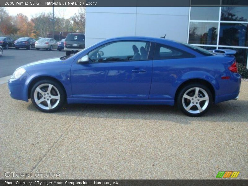 Nitrous Blue Metallic / Ebony 2008 Pontiac G5 GT