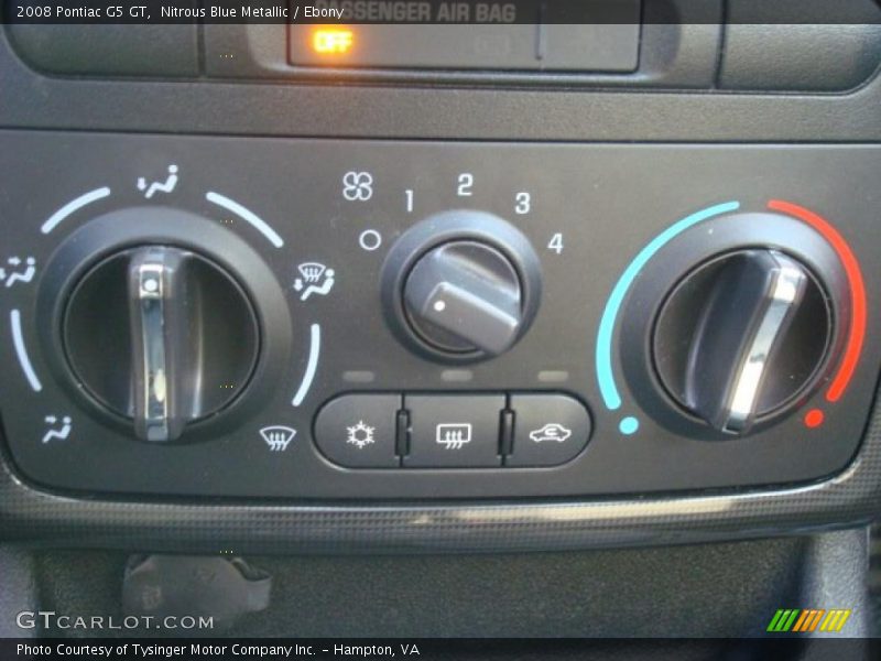 Controls of 2008 G5 GT