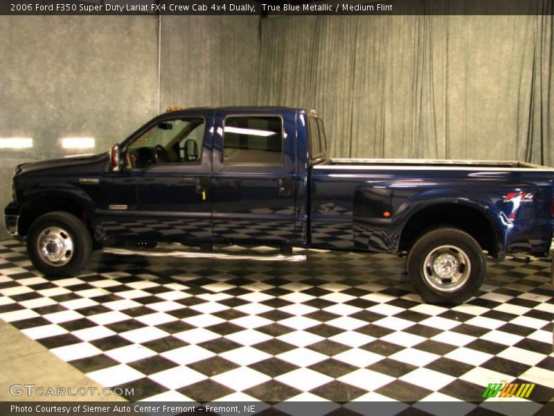 True Blue Metallic / Medium Flint 2006 Ford F350 Super Duty Lariat FX4 Crew Cab 4x4 Dually