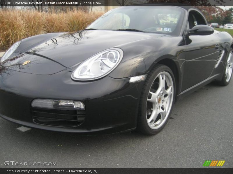 Basalt Black Metallic / Stone Grey 2008 Porsche Boxster