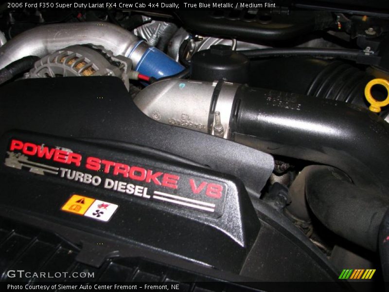 True Blue Metallic / Medium Flint 2006 Ford F350 Super Duty Lariat FX4 Crew Cab 4x4 Dually