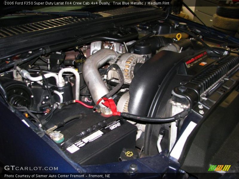 True Blue Metallic / Medium Flint 2006 Ford F350 Super Duty Lariat FX4 Crew Cab 4x4 Dually