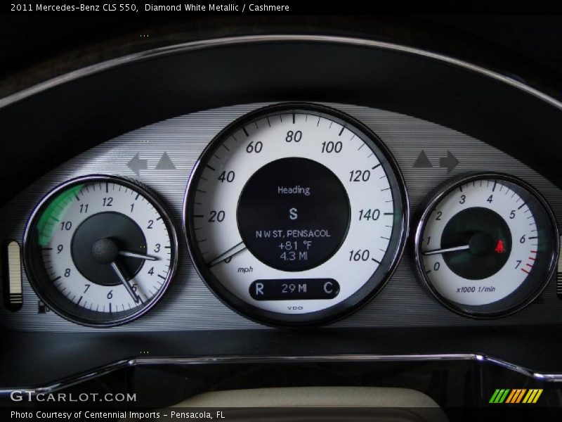  2011 CLS 550 550 Gauges