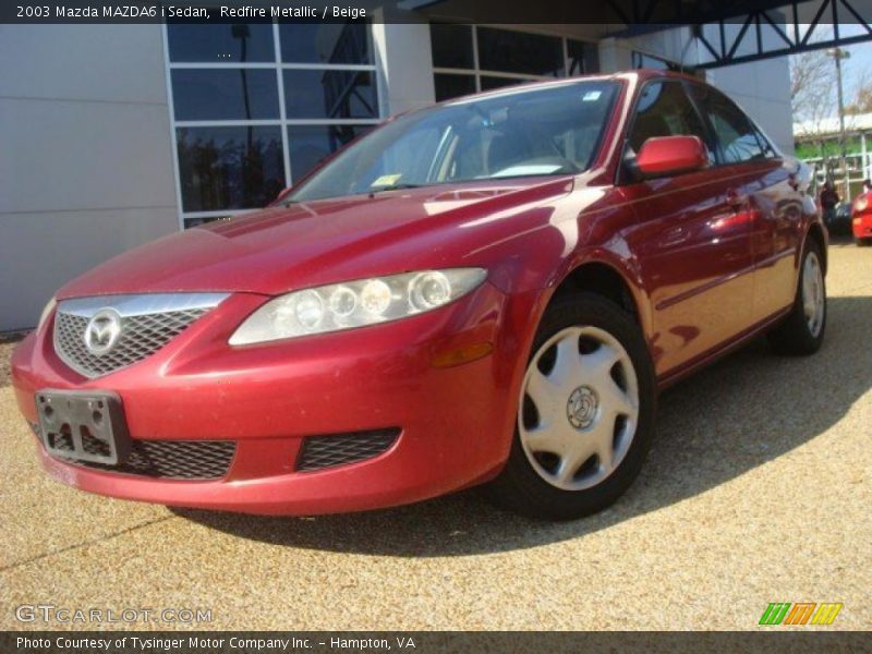 Redfire Metallic / Beige 2003 Mazda MAZDA6 i Sedan