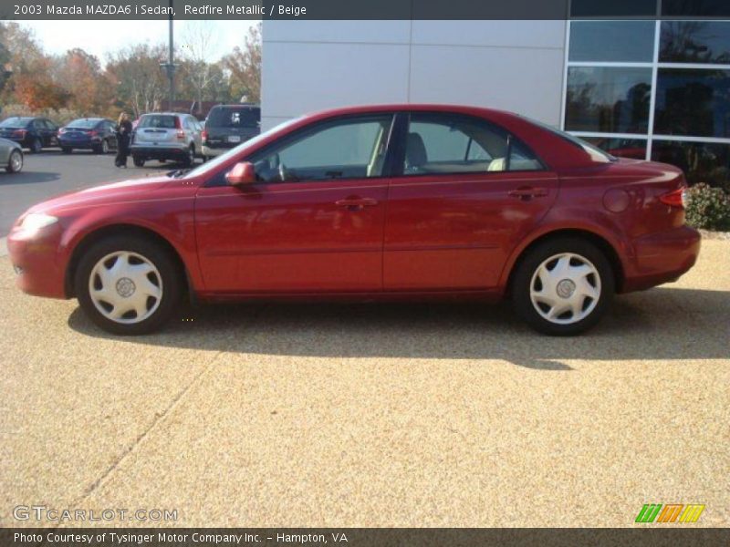 Redfire Metallic / Beige 2003 Mazda MAZDA6 i Sedan