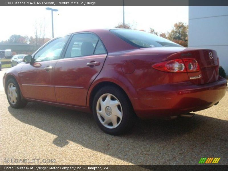 Redfire Metallic / Beige 2003 Mazda MAZDA6 i Sedan