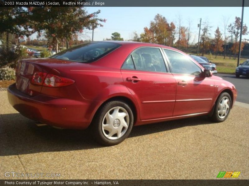 Redfire Metallic / Beige 2003 Mazda MAZDA6 i Sedan