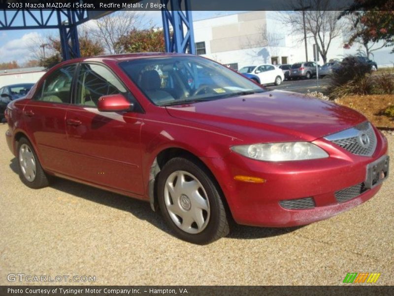 Redfire Metallic / Beige 2003 Mazda MAZDA6 i Sedan