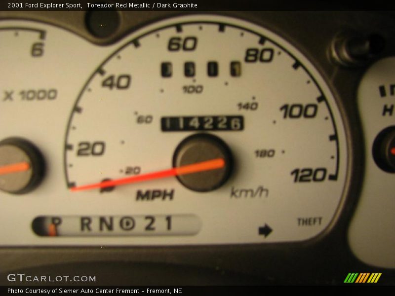 Toreador Red Metallic / Dark Graphite 2001 Ford Explorer Sport