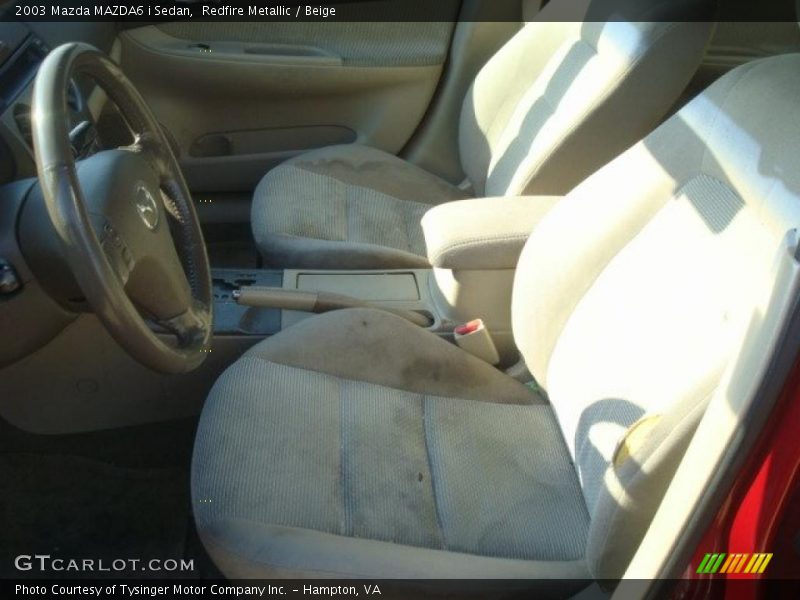 Redfire Metallic / Beige 2003 Mazda MAZDA6 i Sedan