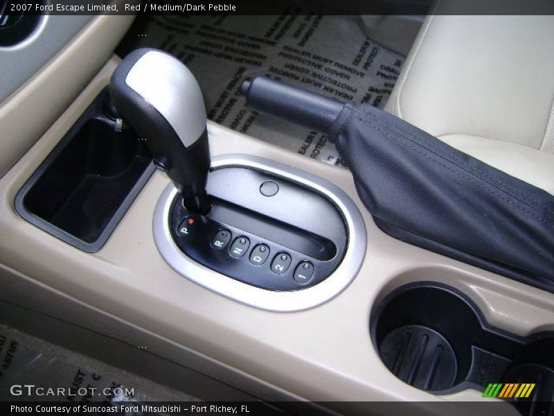 Red / Medium/Dark Pebble 2007 Ford Escape Limited