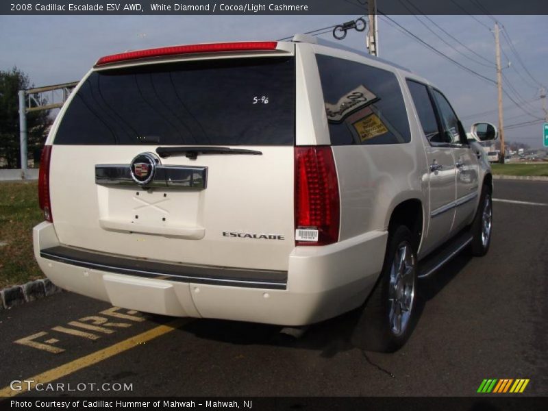 White Diamond / Cocoa/Light Cashmere 2008 Cadillac Escalade ESV AWD