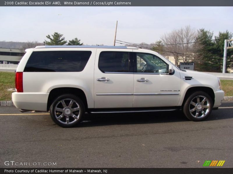 White Diamond / Cocoa/Light Cashmere 2008 Cadillac Escalade ESV AWD