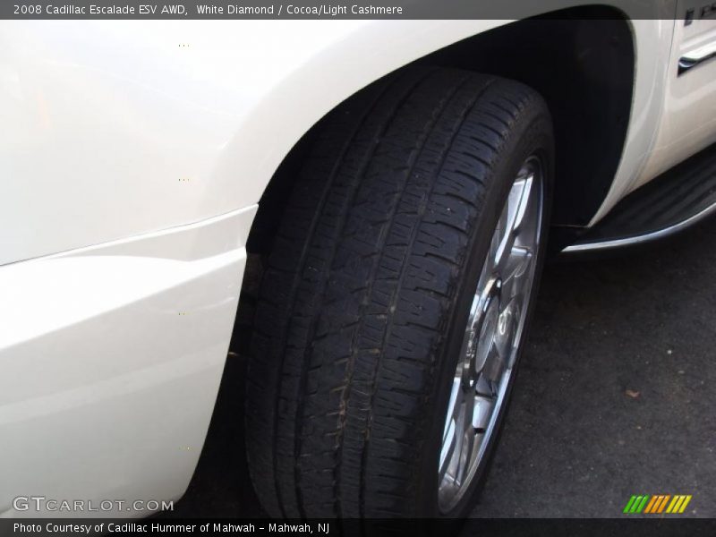 White Diamond / Cocoa/Light Cashmere 2008 Cadillac Escalade ESV AWD