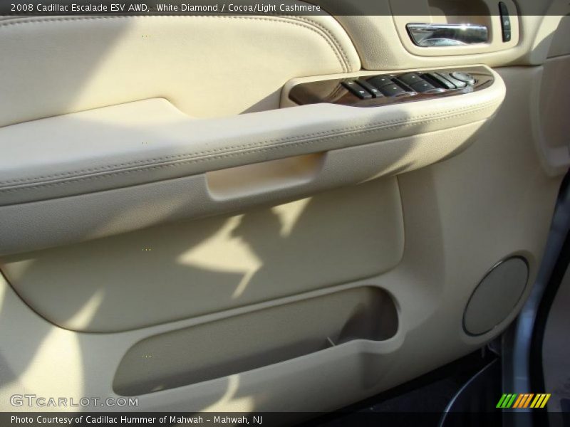 White Diamond / Cocoa/Light Cashmere 2008 Cadillac Escalade ESV AWD