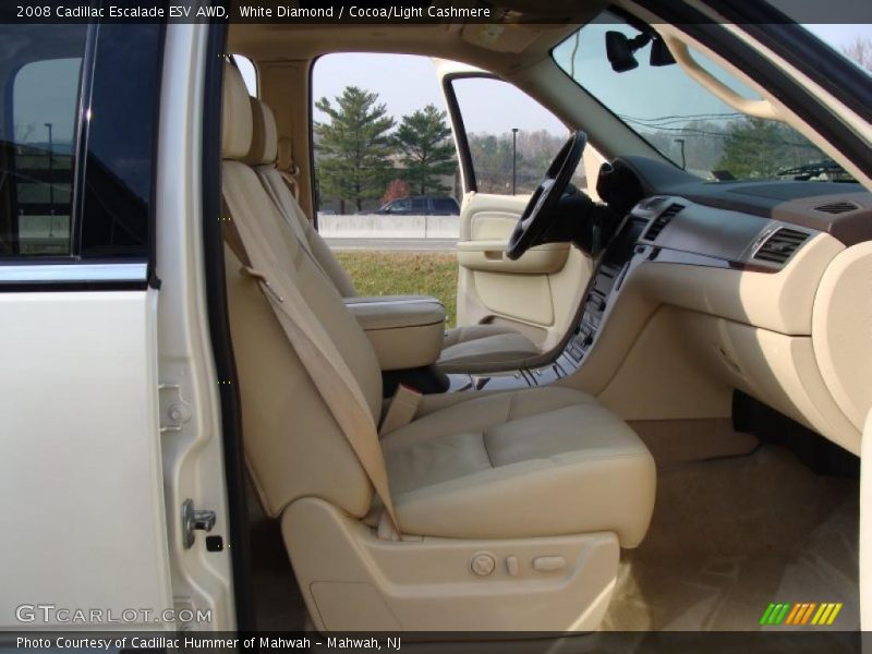 White Diamond / Cocoa/Light Cashmere 2008 Cadillac Escalade ESV AWD