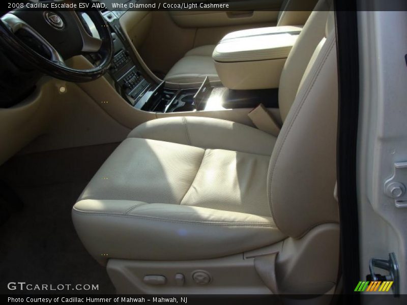 White Diamond / Cocoa/Light Cashmere 2008 Cadillac Escalade ESV AWD