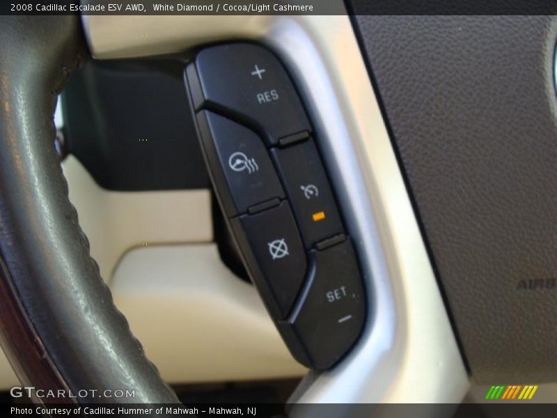 White Diamond / Cocoa/Light Cashmere 2008 Cadillac Escalade ESV AWD