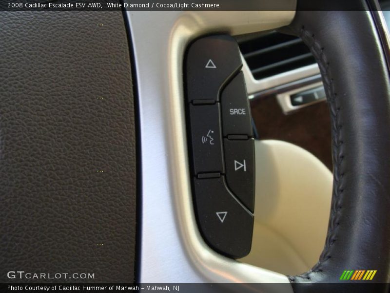 White Diamond / Cocoa/Light Cashmere 2008 Cadillac Escalade ESV AWD