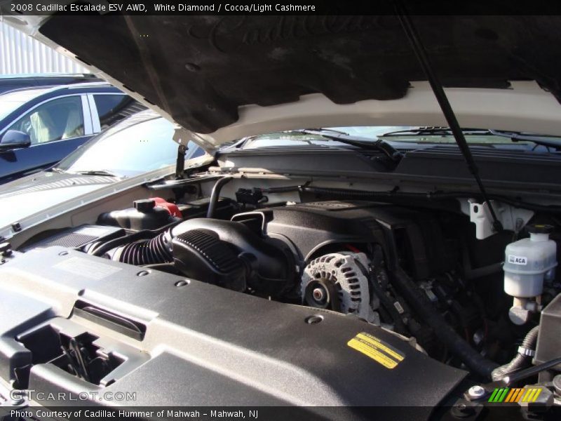 White Diamond / Cocoa/Light Cashmere 2008 Cadillac Escalade ESV AWD