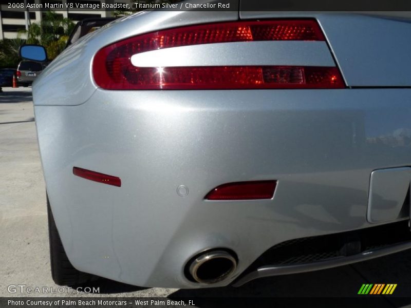 Titanium Silver / Chancellor Red 2008 Aston Martin V8 Vantage Roadster