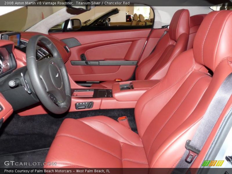  2008 V8 Vantage Roadster Chancellor Red Interior