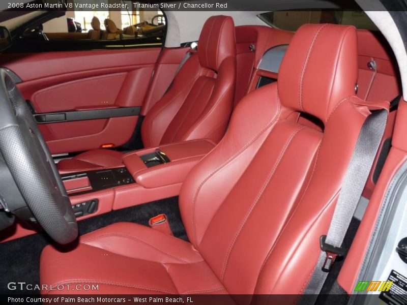  2008 V8 Vantage Roadster Chancellor Red Interior