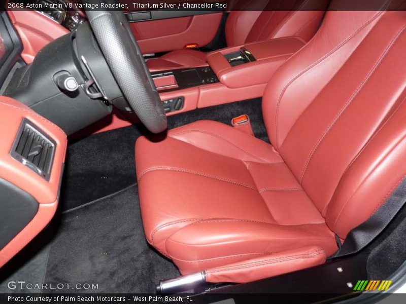  2008 V8 Vantage Roadster Chancellor Red Interior