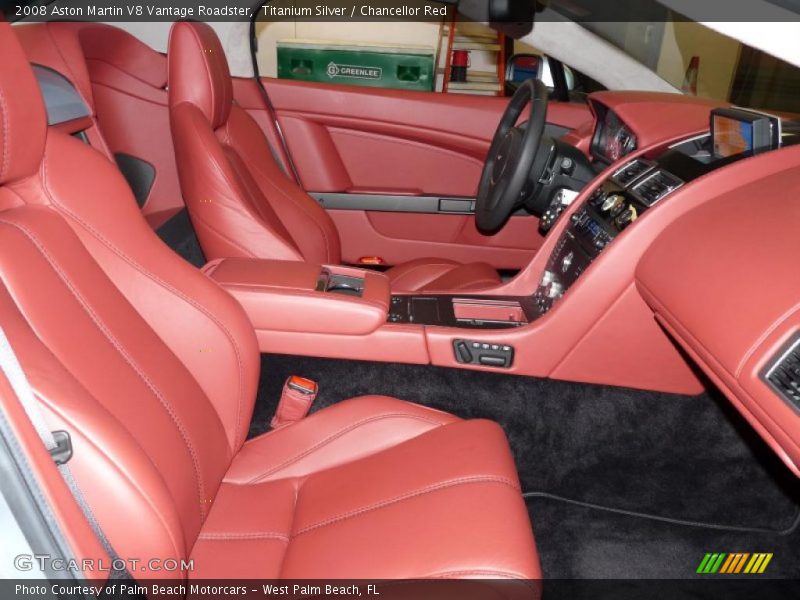  2008 V8 Vantage Roadster Chancellor Red Interior