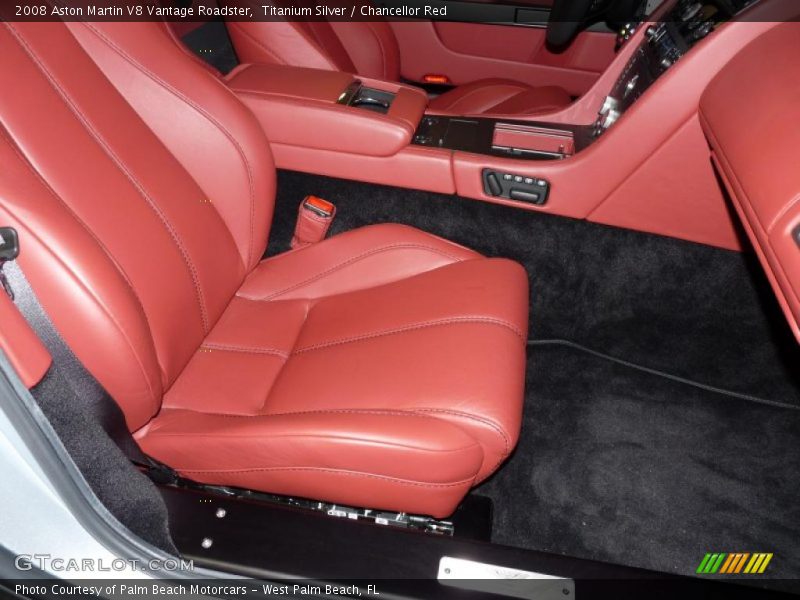  2008 V8 Vantage Roadster Chancellor Red Interior
