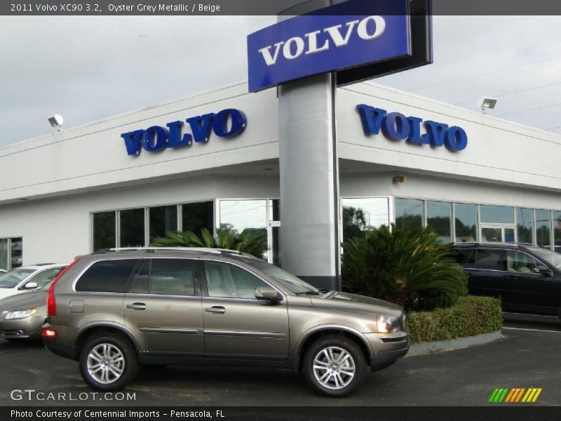 Oyster Grey Metallic / Beige 2011 Volvo XC90 3.2