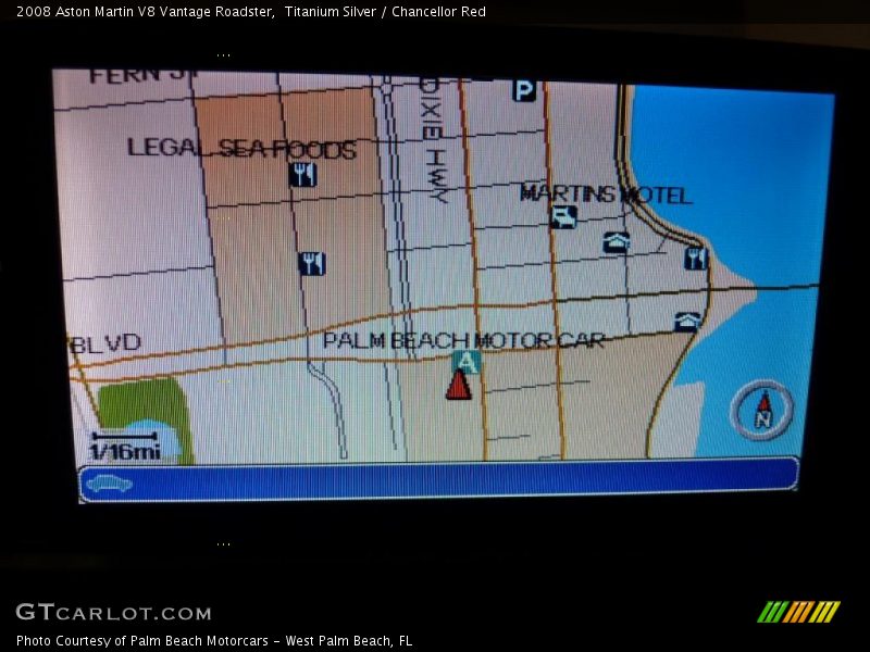 Navigation of 2008 V8 Vantage Roadster