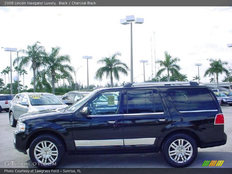 Black / Charcoal Black 2008 Lincoln Navigator Luxury