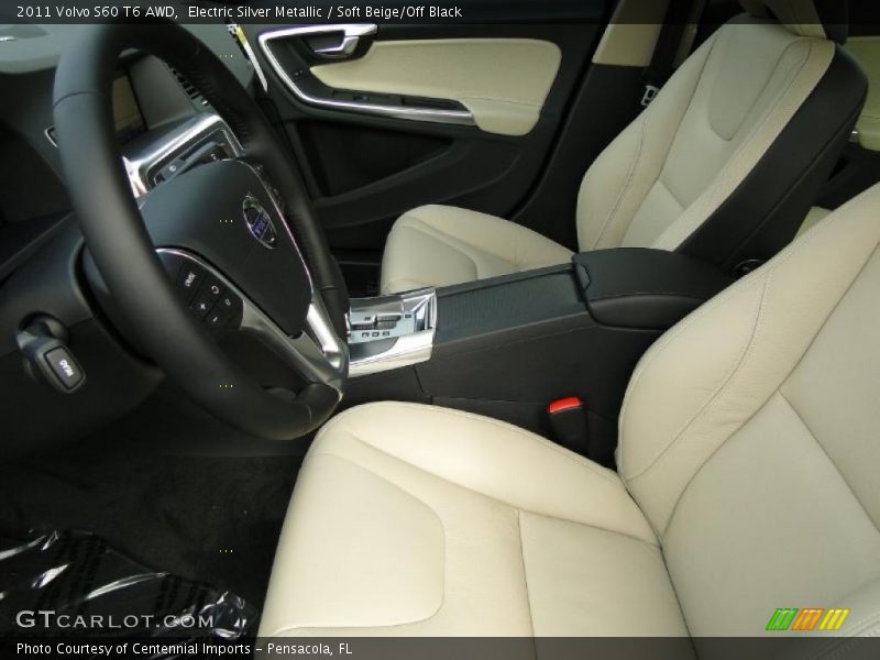  2011 S60 T6 AWD Soft Beige/Off Black Interior