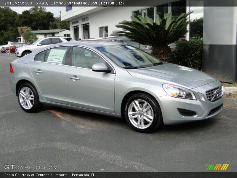 Electric Silver Metallic / Soft Beige/Off Black 2011 Volvo S60 T6 AWD