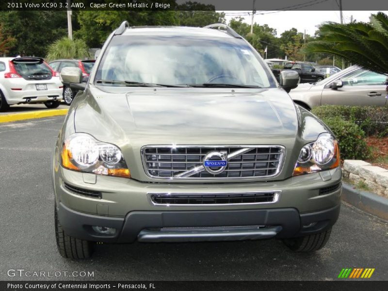 Caper Green Metallic / Beige 2011 Volvo XC90 3.2 AWD