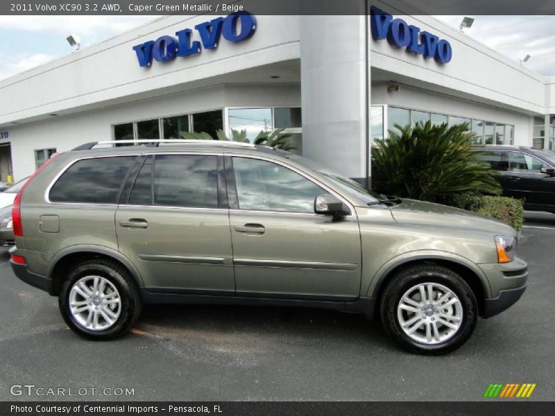 Caper Green Metallic / Beige 2011 Volvo XC90 3.2 AWD