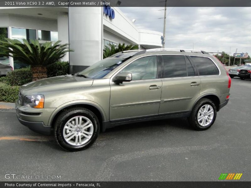 Caper Green Metallic / Beige 2011 Volvo XC90 3.2 AWD