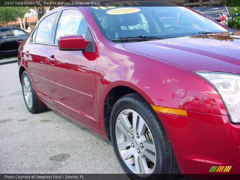 Redfire Metallic / Charcoal Black 2007 Ford Fusion SE