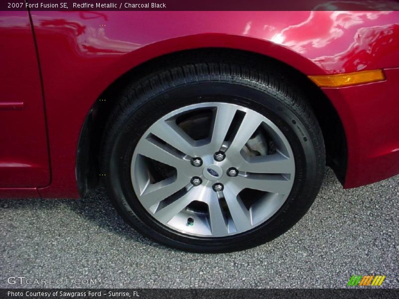 Redfire Metallic / Charcoal Black 2007 Ford Fusion SE